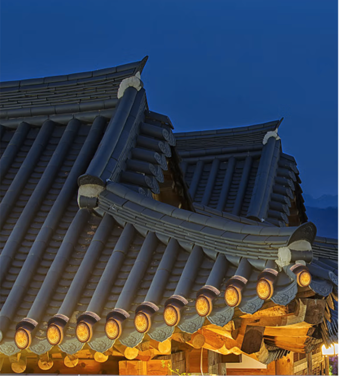 雙面發光瓦楞燈效果