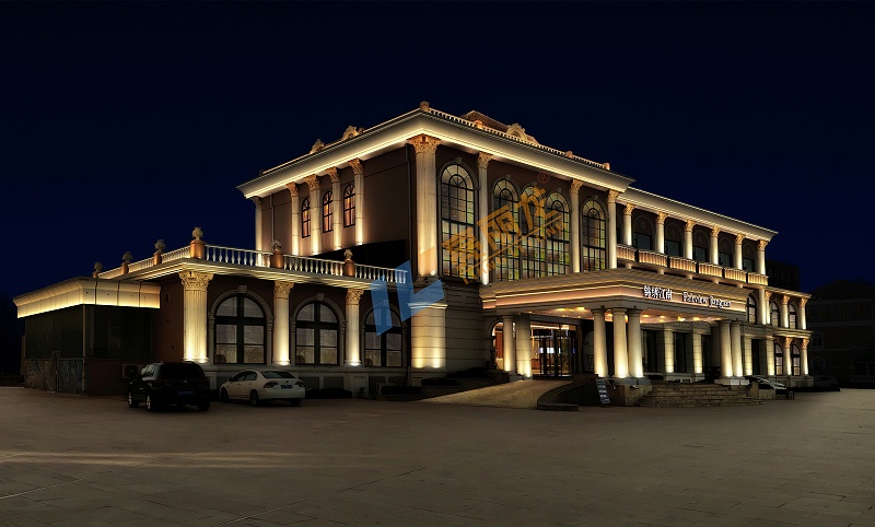 山東錦繡江南酒店亮化工程效果圖