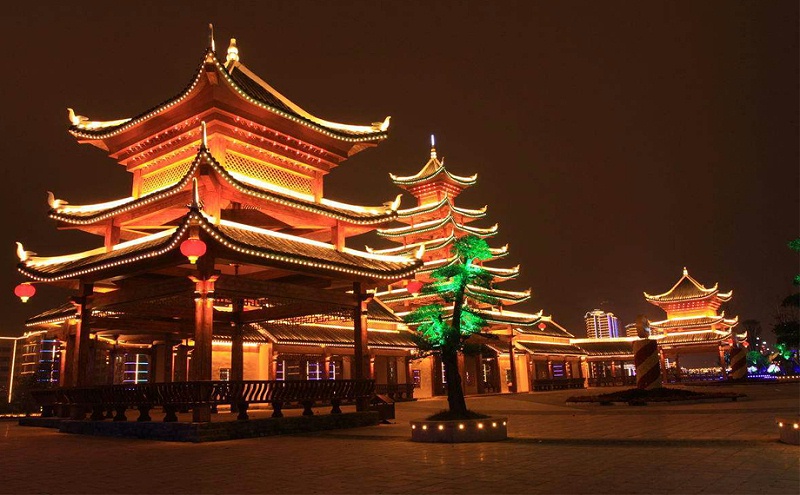 古建筑夜景亮化