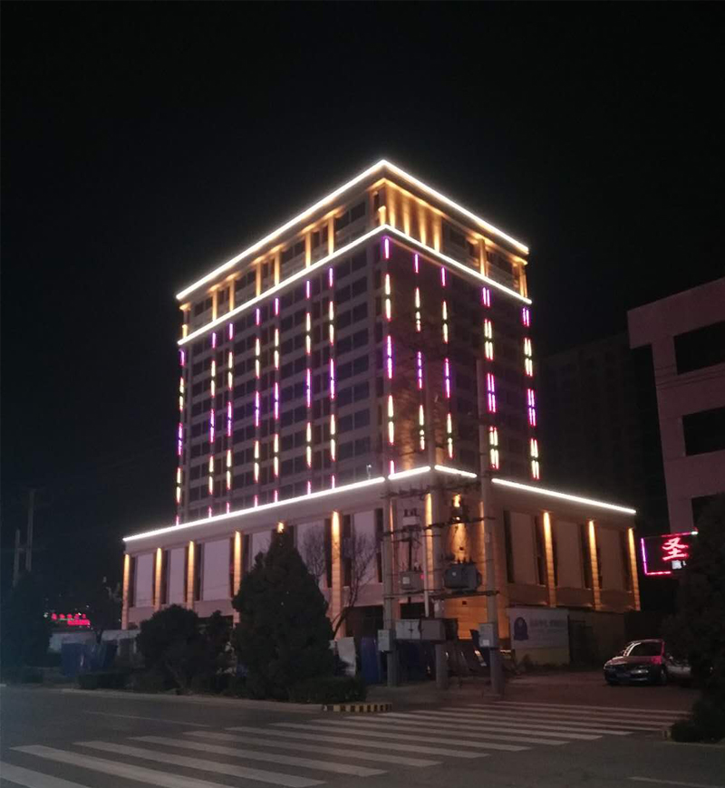 河北唐山唐海御鼎小區外墻亮化