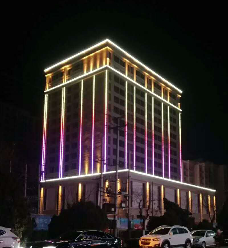 河北唐山唐海御鼎小區外墻亮化